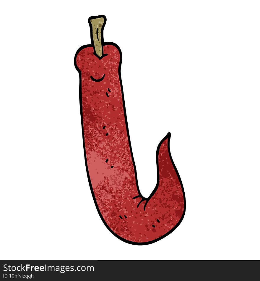 Cartoon Doodle Red Hot Chilli Pepper