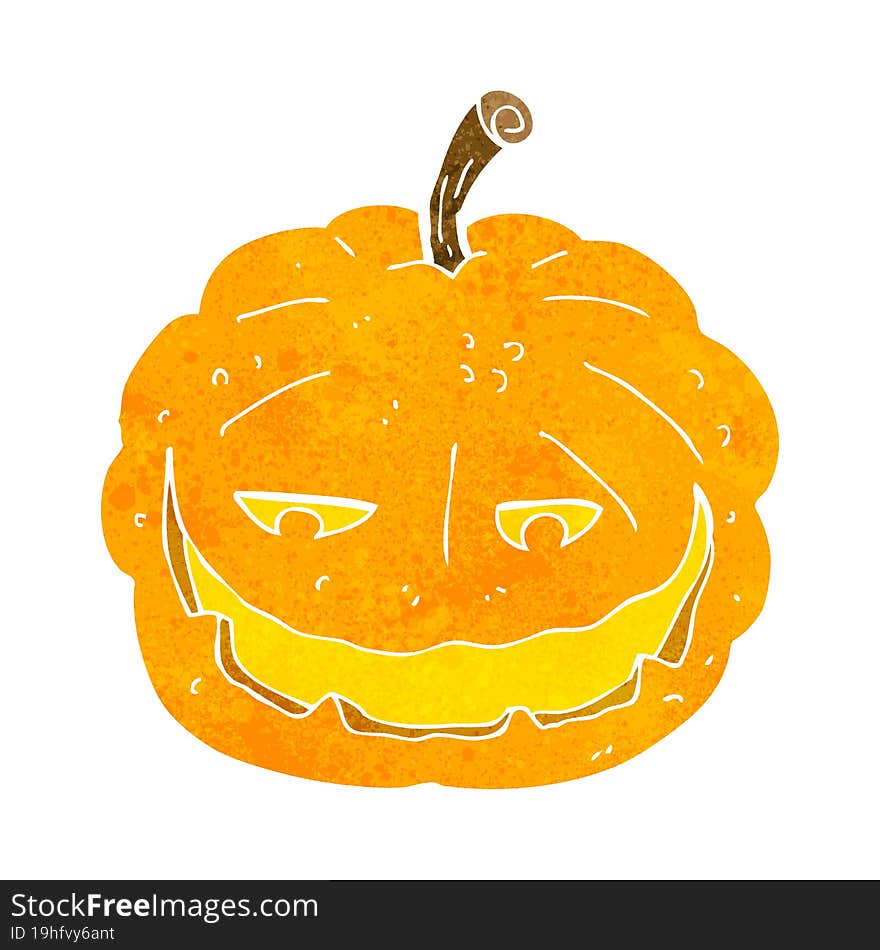 cartoon halloween pumpkin