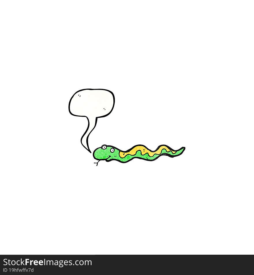 friendly hissing snake cartoon