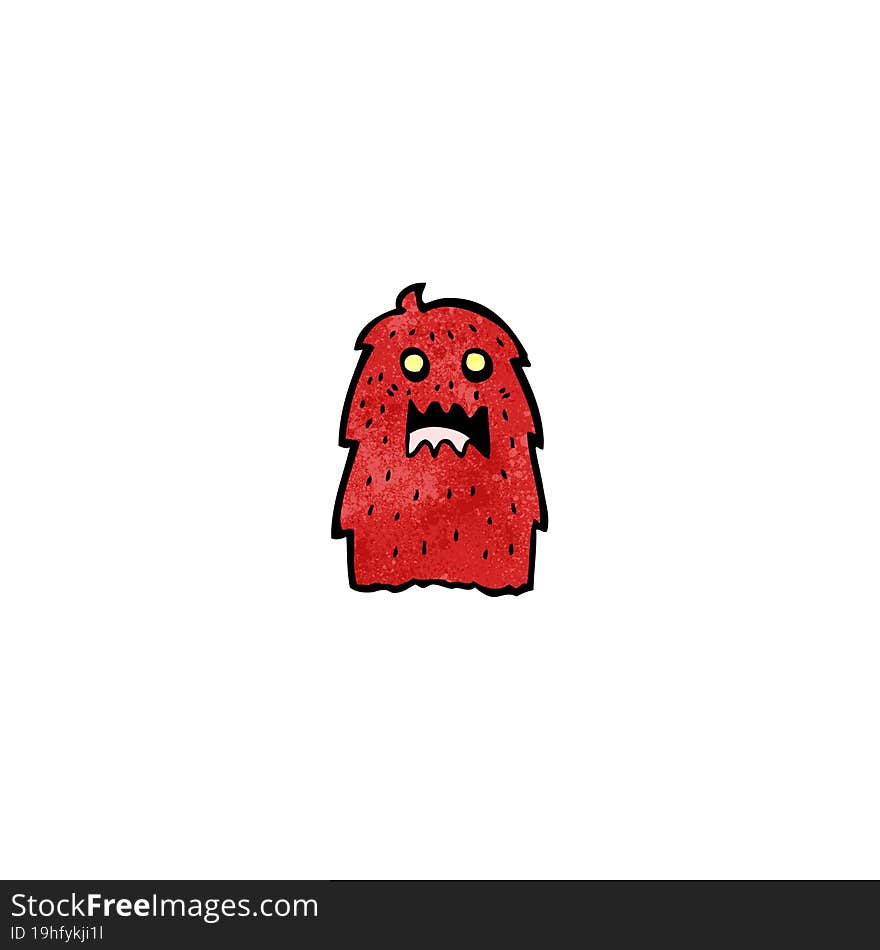 cartoon scary monster