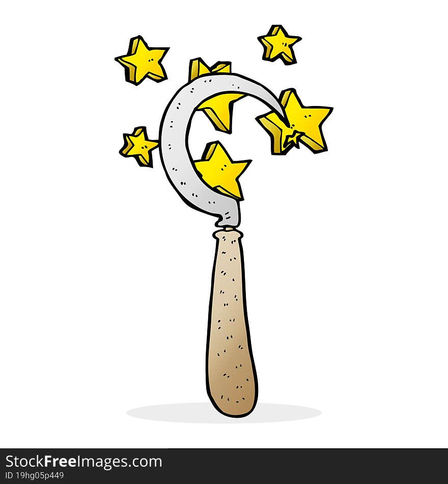 cartoon magic sickle