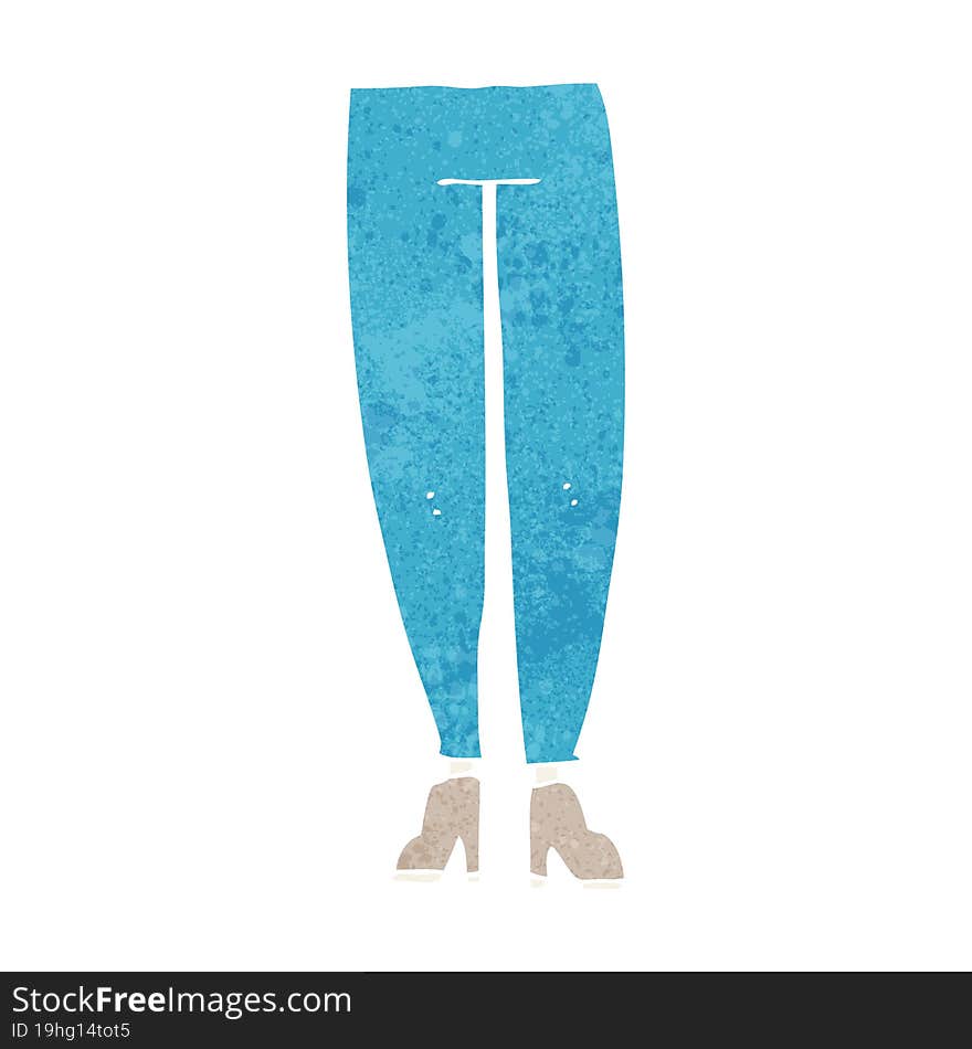 Cartoon Female Legs