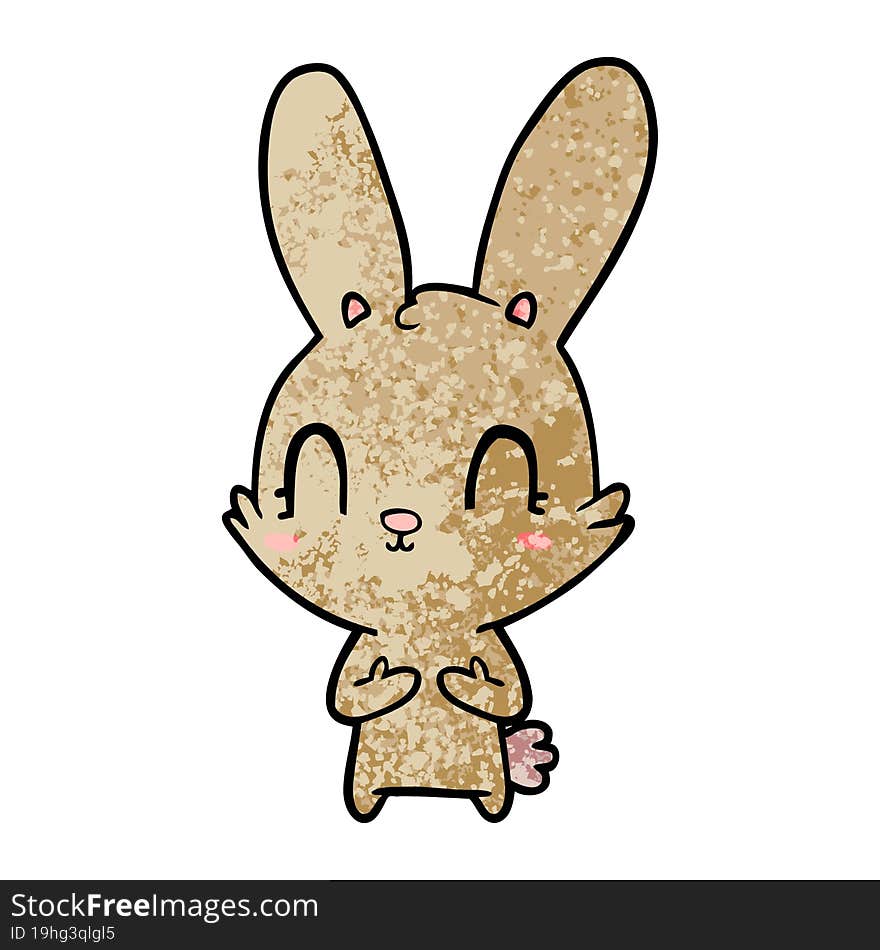 cute cartoon rabbit. cute cartoon rabbit