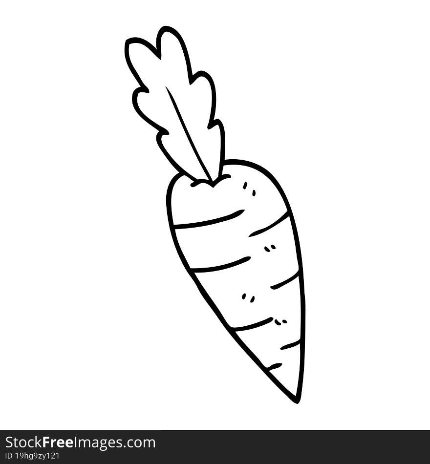 line drawing cartoon carrots