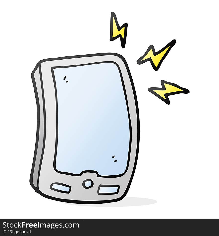 cartoon mobile phone