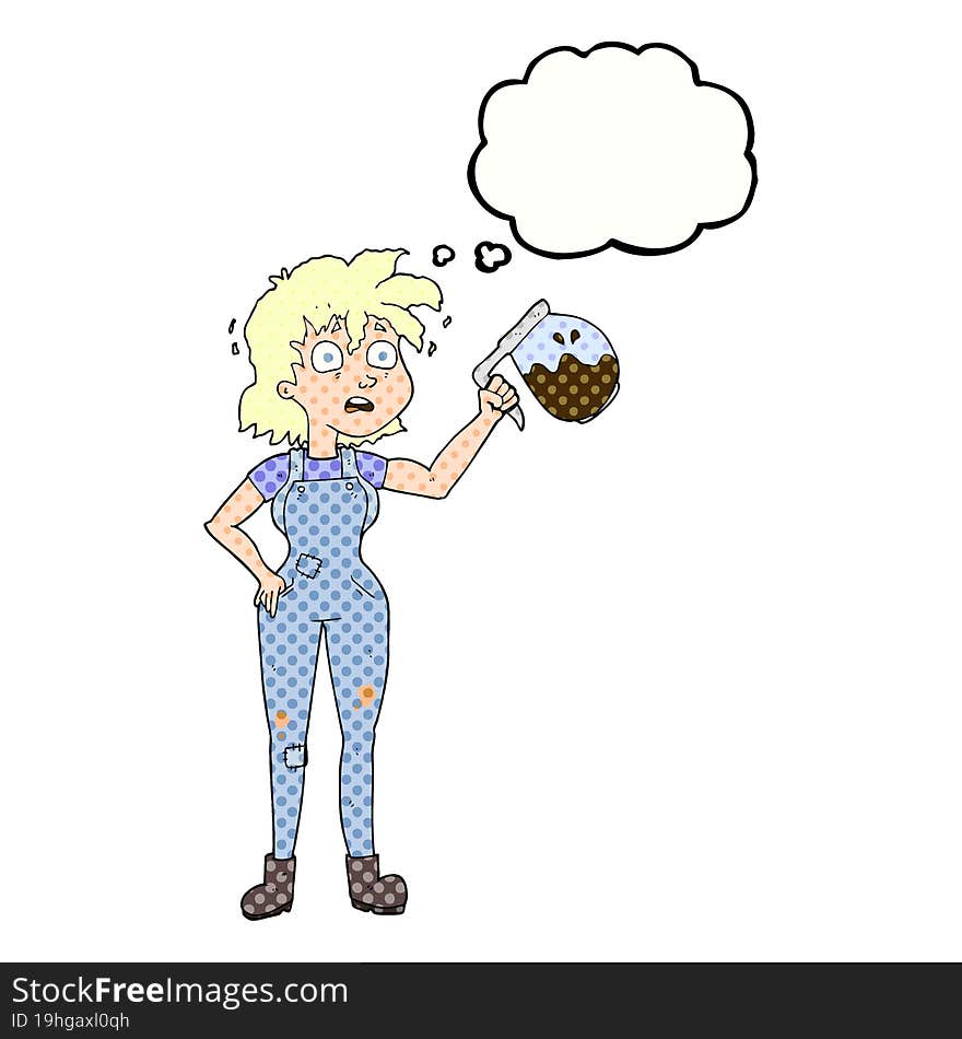 too much coffee freehand drawn thought bubble cartoon. too much coffee freehand drawn thought bubble cartoon