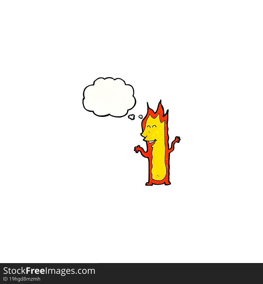 fire cartoon character