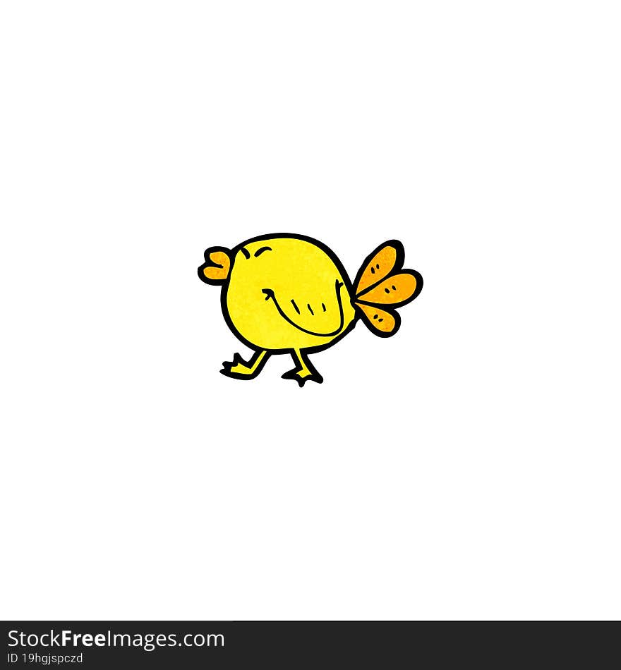 funny cartoon bird