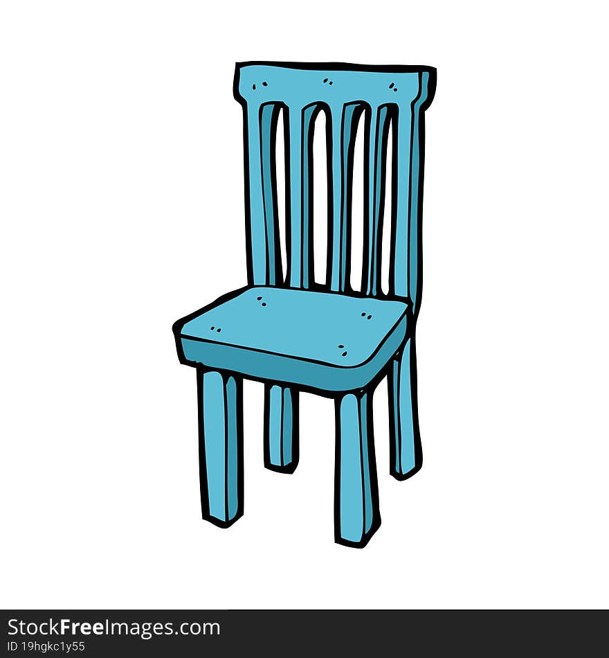 cartoon wooden chair