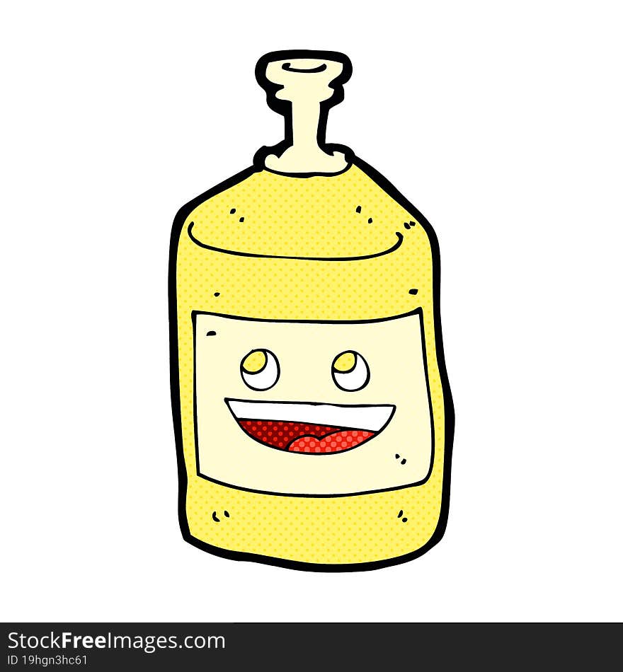 cartoon juice bottle