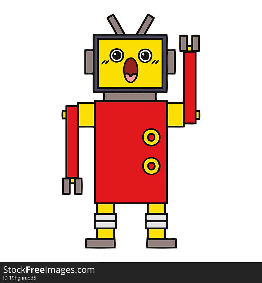 Cute Cartoon Robot