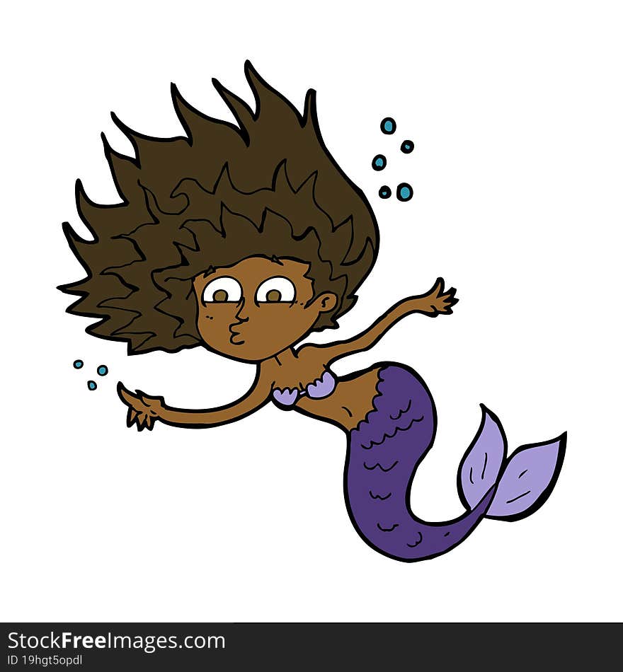 cartoon mermaid