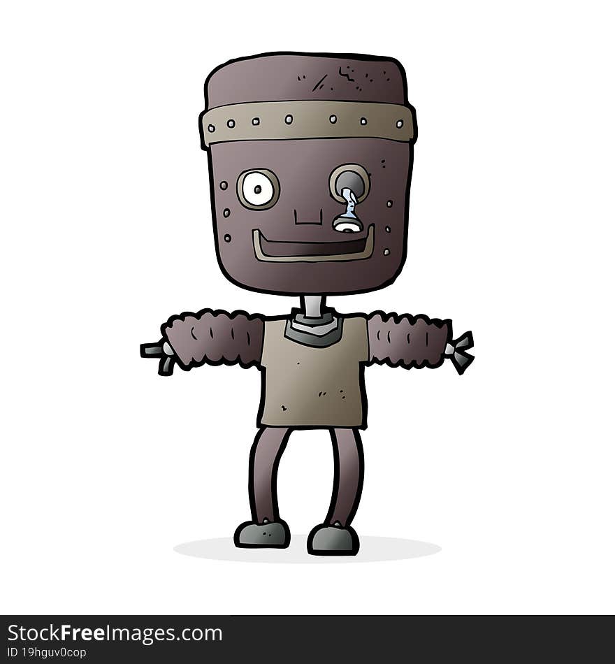 cartoon robot