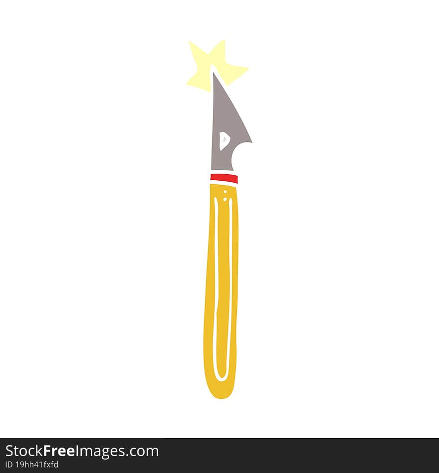 cartoon doodle craft knife