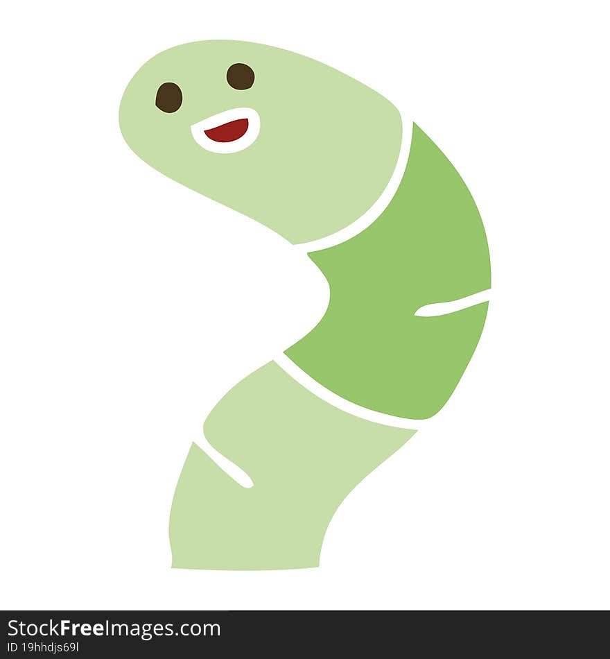 quirky hand drawn cartoon snake