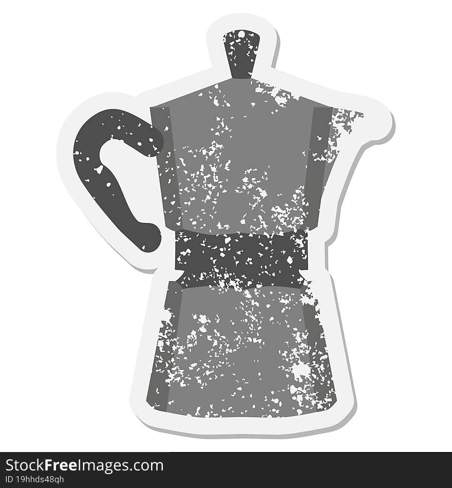 stove top espresso maker grunge sticker