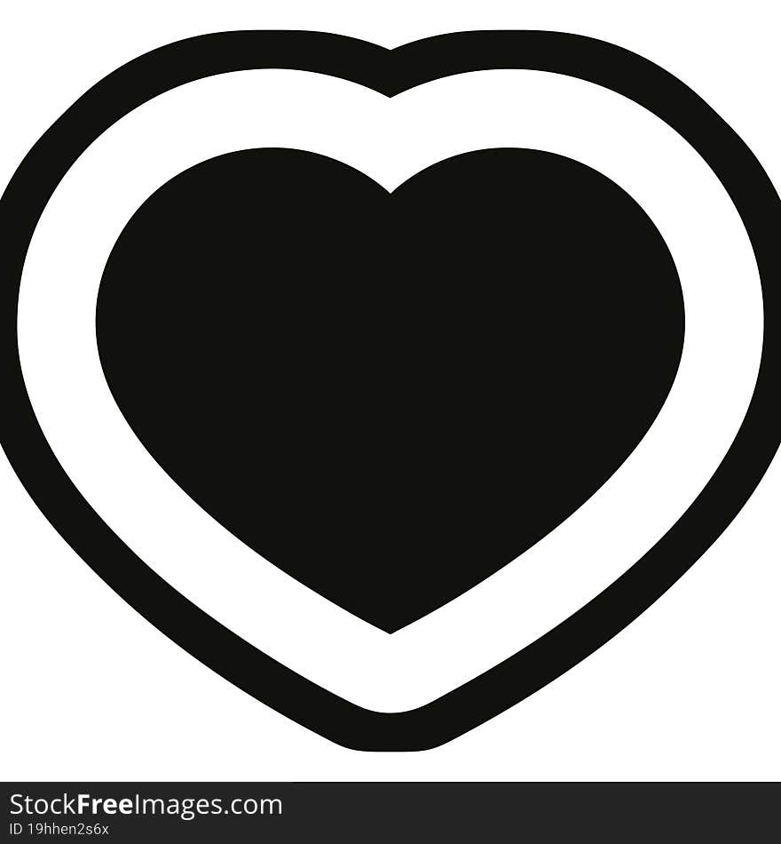 heart symbol graphic vector illustration icon. heart symbol graphic vector illustration icon