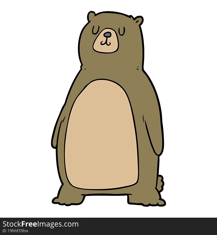 cartoon bear. cartoon bear