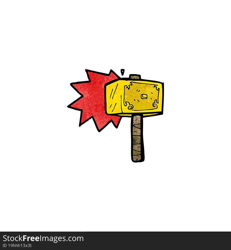 cartoon hammer of thor