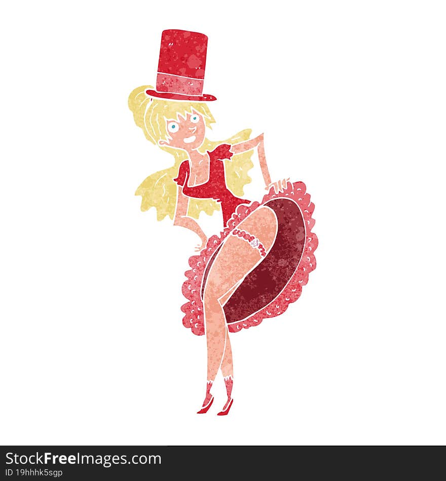 Cartoon Dancer Woman