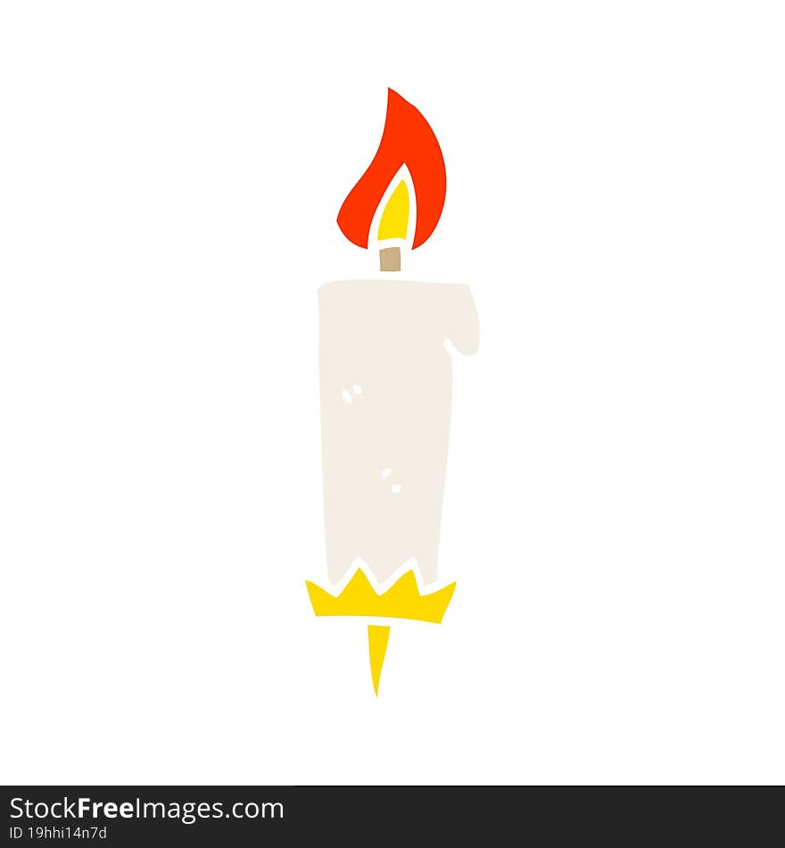 Cartoon Doodle Birthday Candle