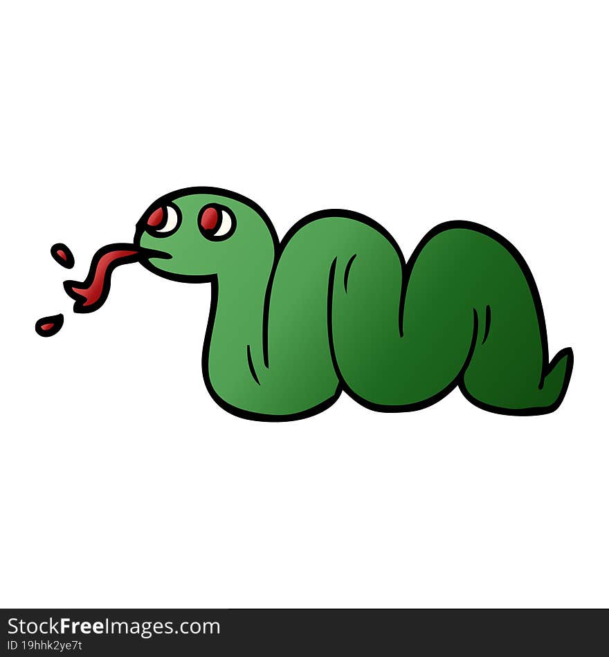 Cartoon Doodle Snake