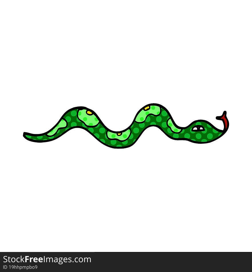 Cartoon Doodle Snake