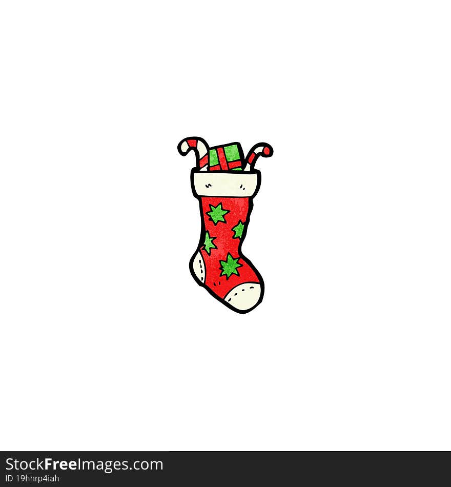 Cartoon Christmas Stocking