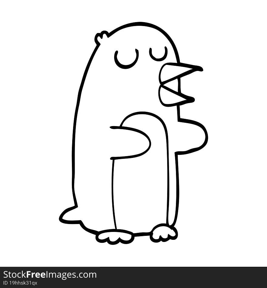 cartoon penguin