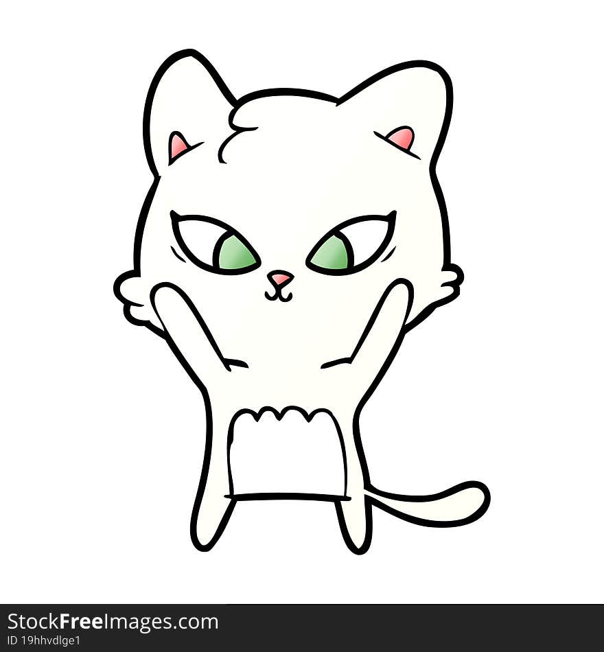 cute cartoon cat. cute cartoon cat