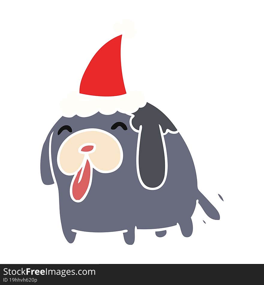 Christmas Cartoon Of Kawaii Dog