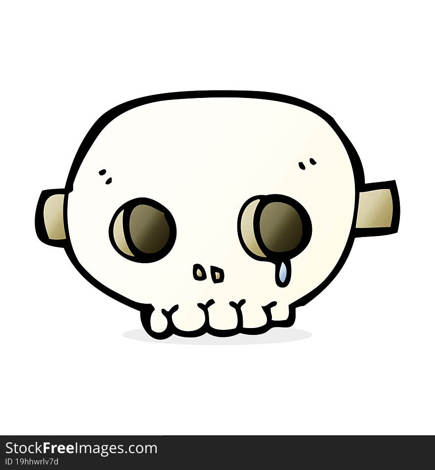 cartoon skull mask