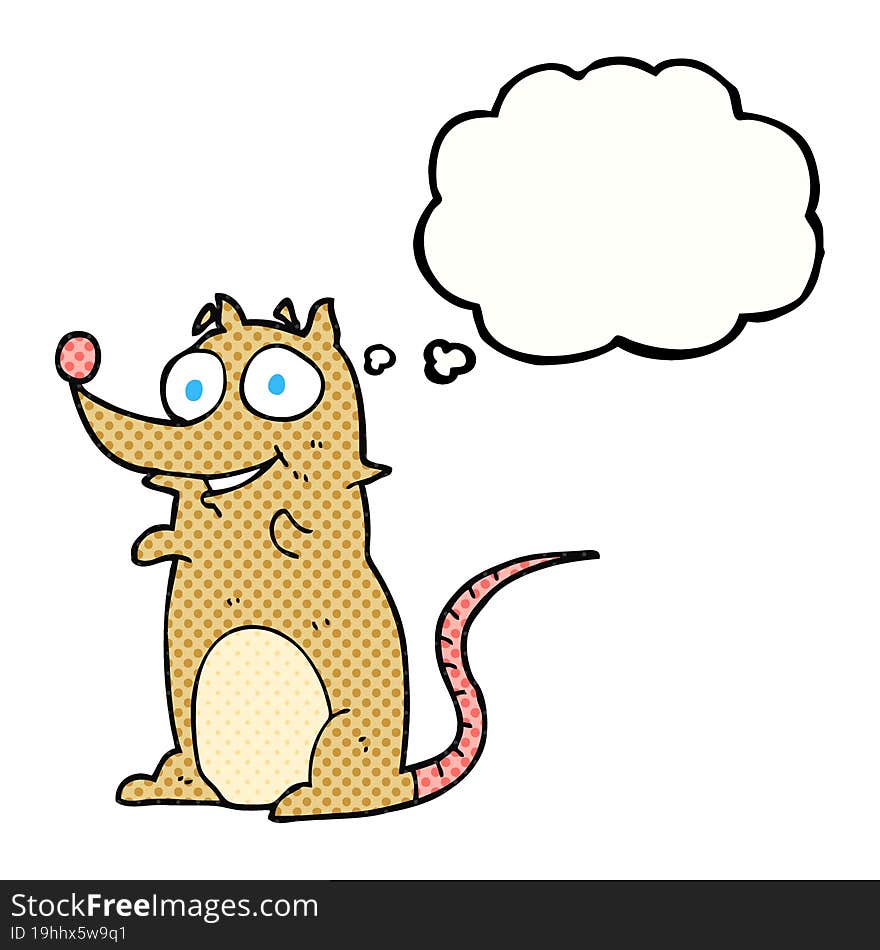 Thought Bubble Cartoon Mouse