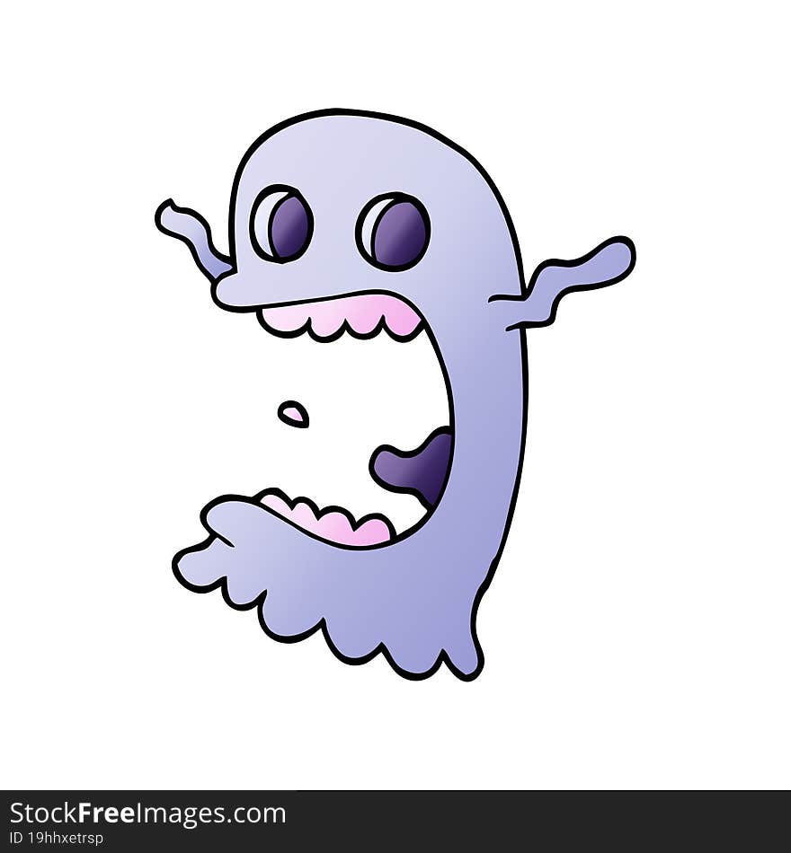 Cartoon Doodle Spooky Ghost