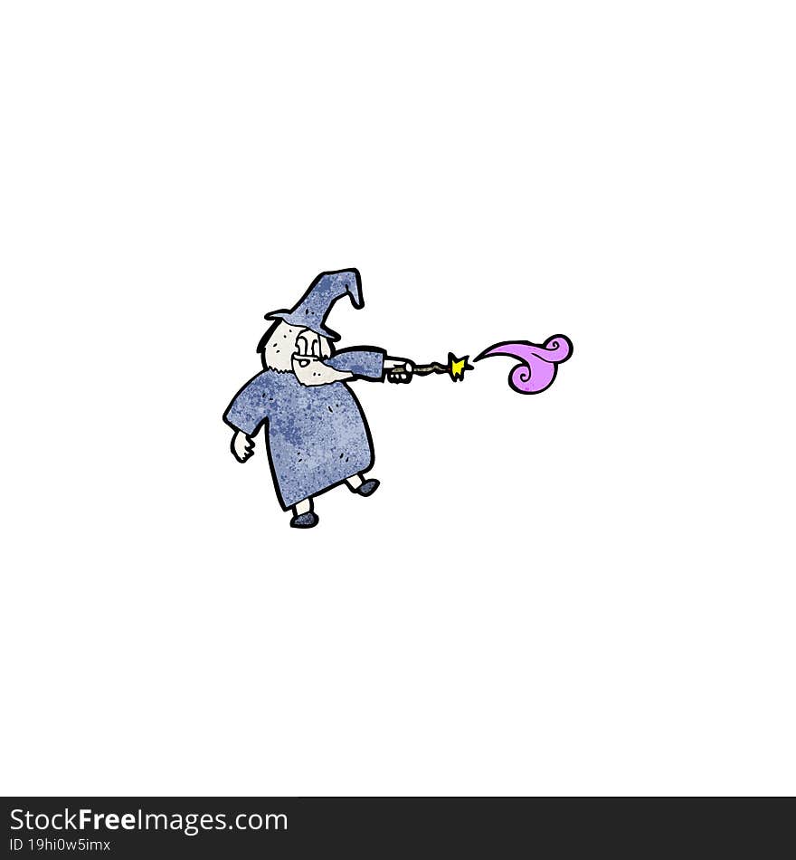 cartoon wizard