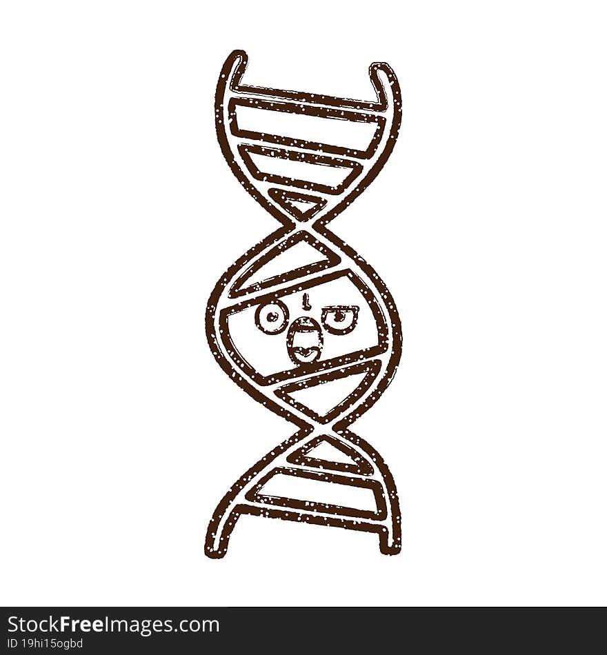 Angry DNA Charcoal Drawing