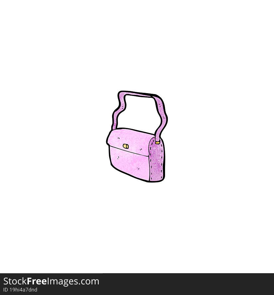 cartoon pink handbag