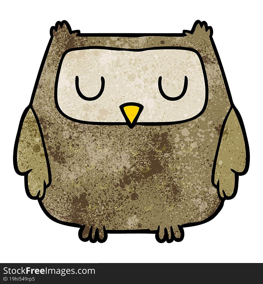 cartoon owl. cartoon owl