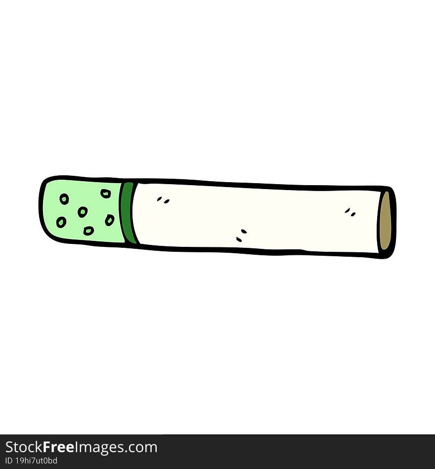 cartoon doodle cigarette