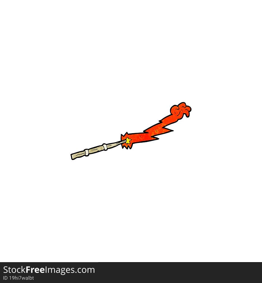 cartoon magic wand