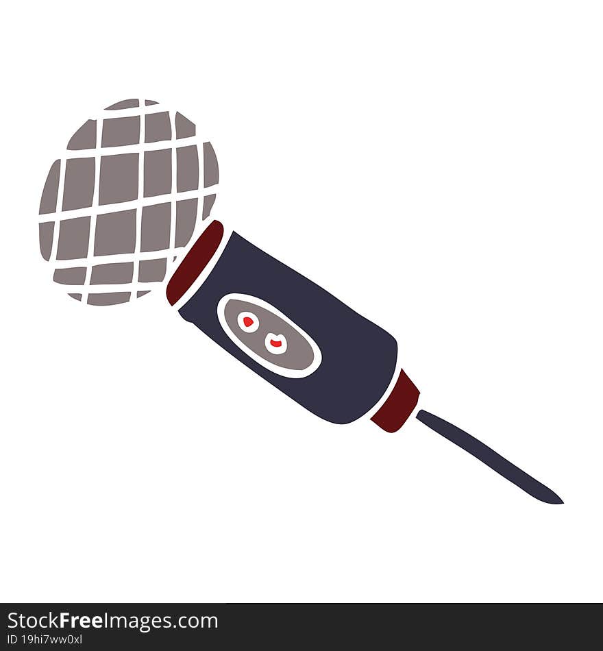 Cartoon Doodle Microphone