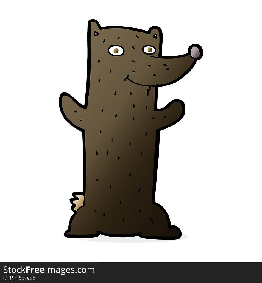 cartoon black bear