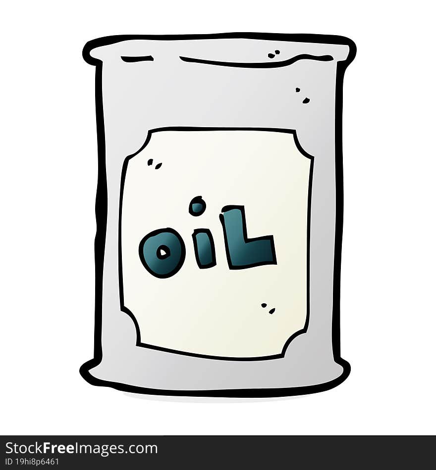 cartoon oil barrel