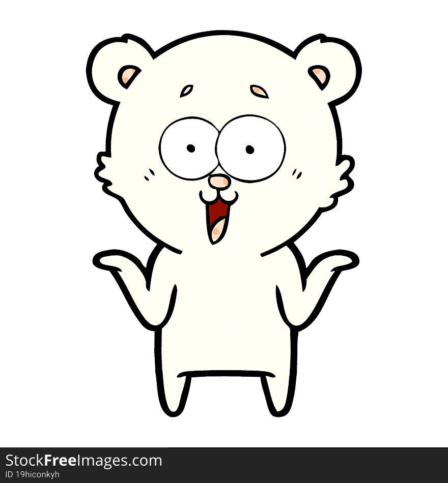 laughing teddy  bear cartoon. laughing teddy  bear cartoon