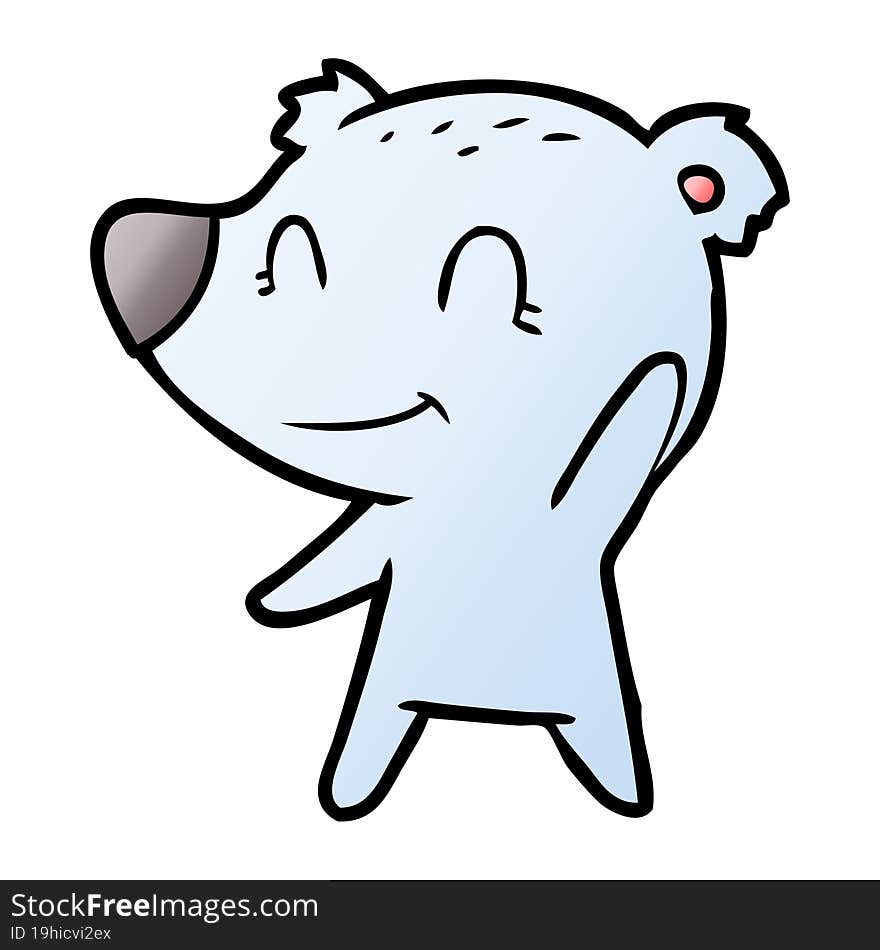 friendly bear cartoon. friendly bear cartoon