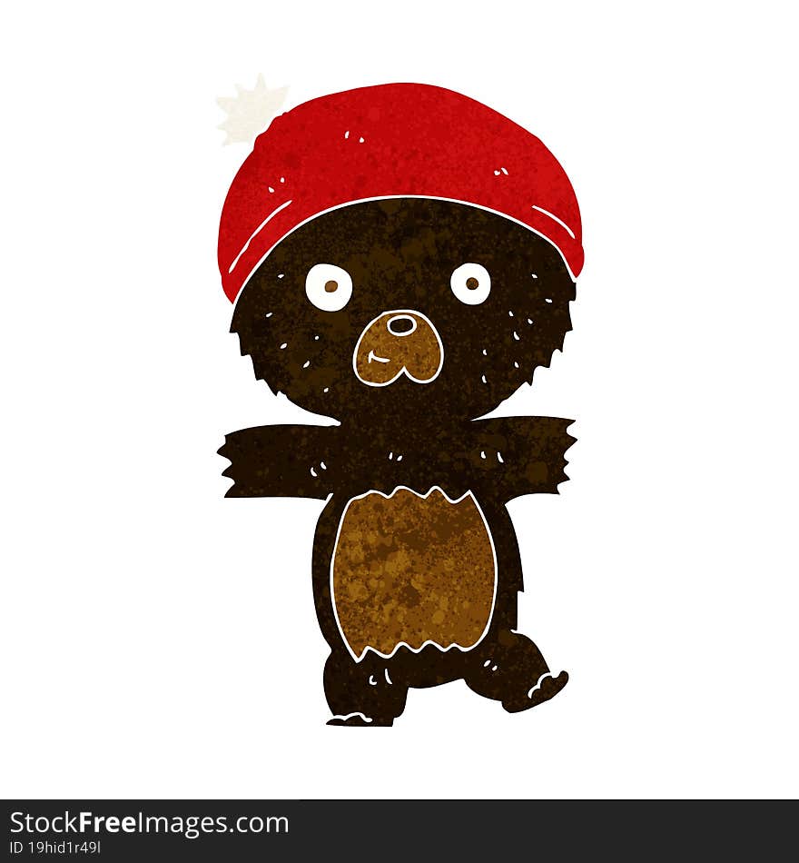 cartoon cute black teddy bear. cartoon cute black teddy bear