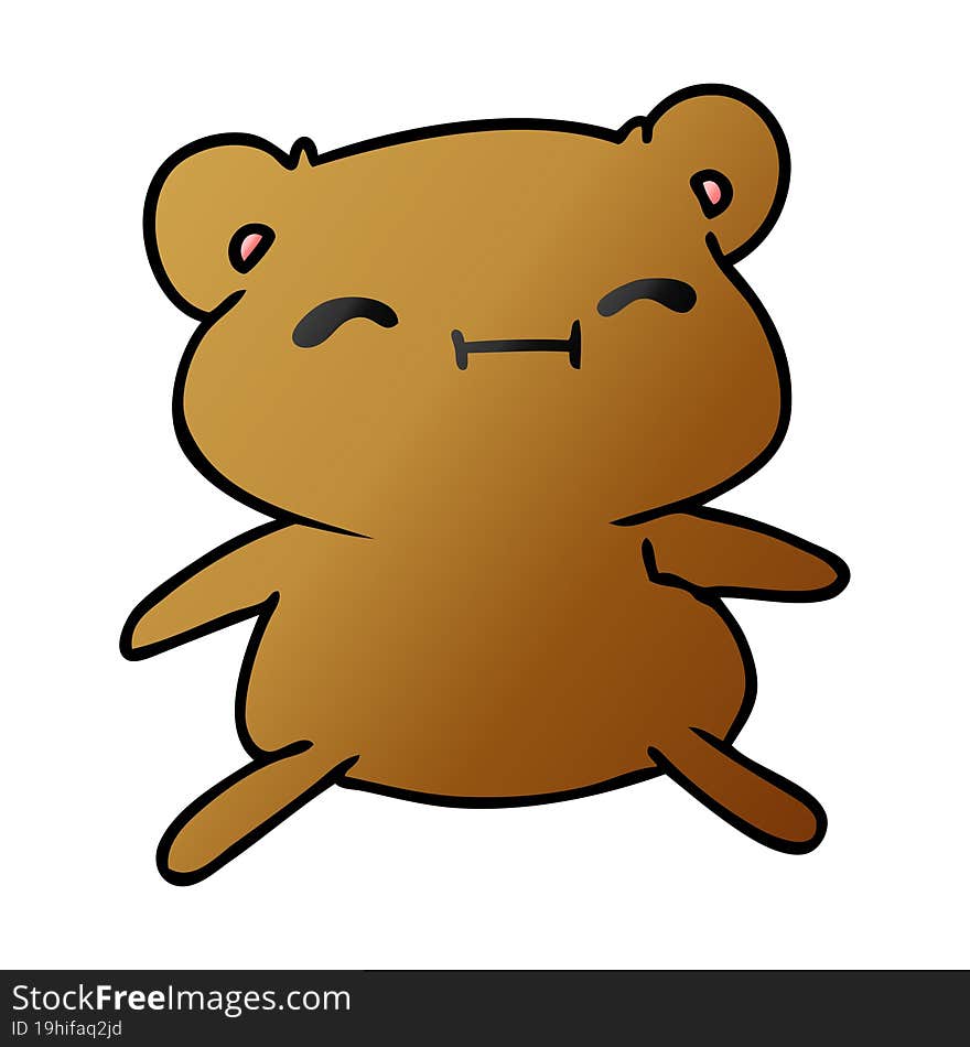 gradient cartoon kawaii cute teddy bear