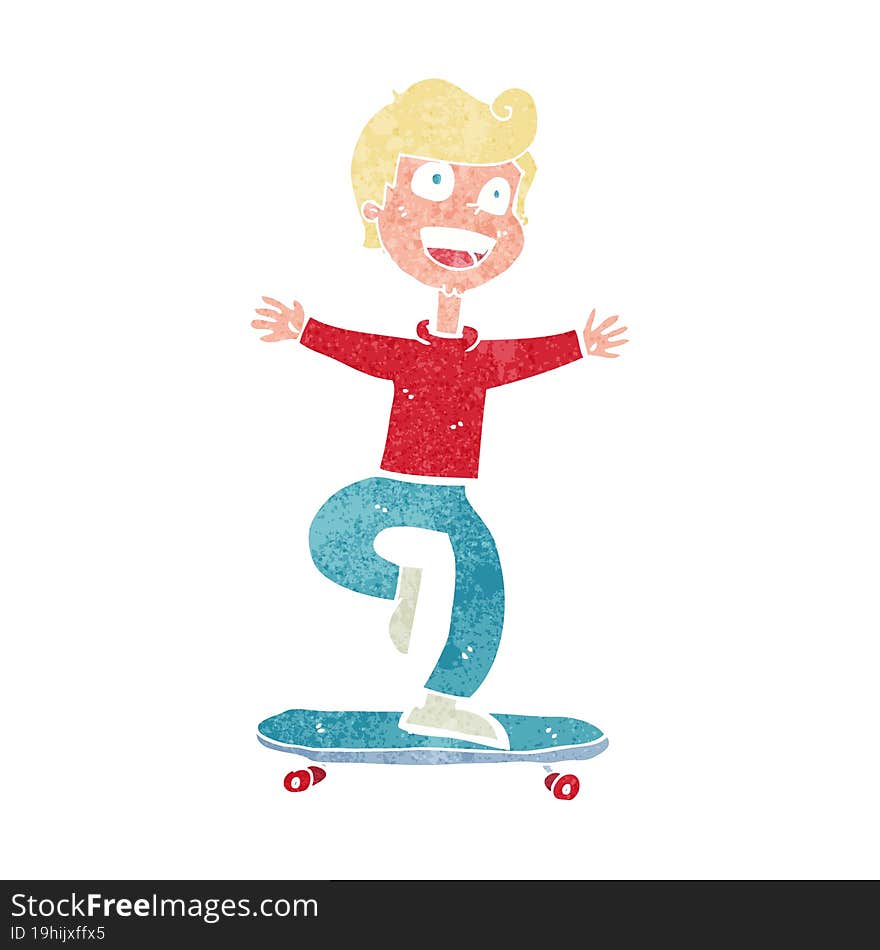 cartoon skater boy