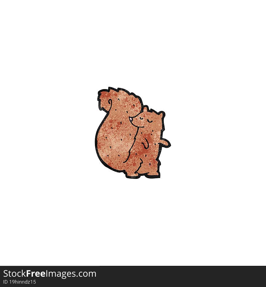 cartoon red squirrel