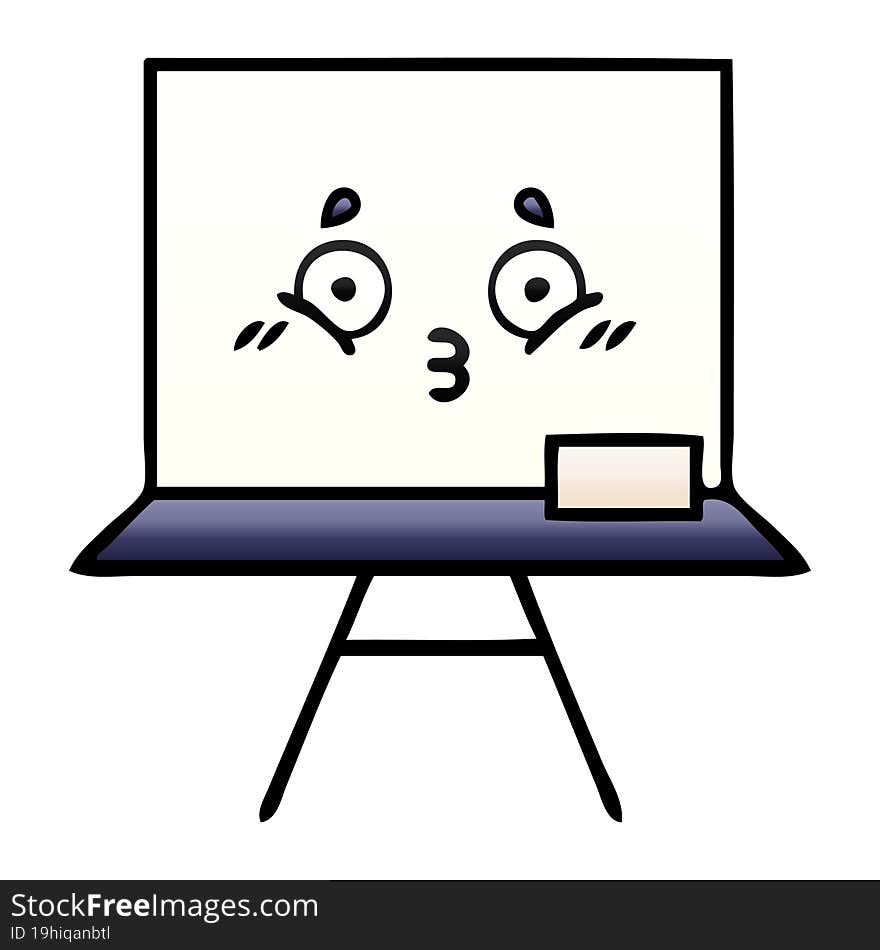 Gradient Shaded Cartoon White Board